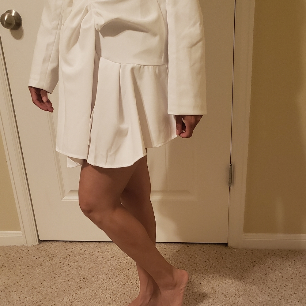 White Blazer Dress